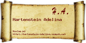 Hartenstein Adelina névjegykártya